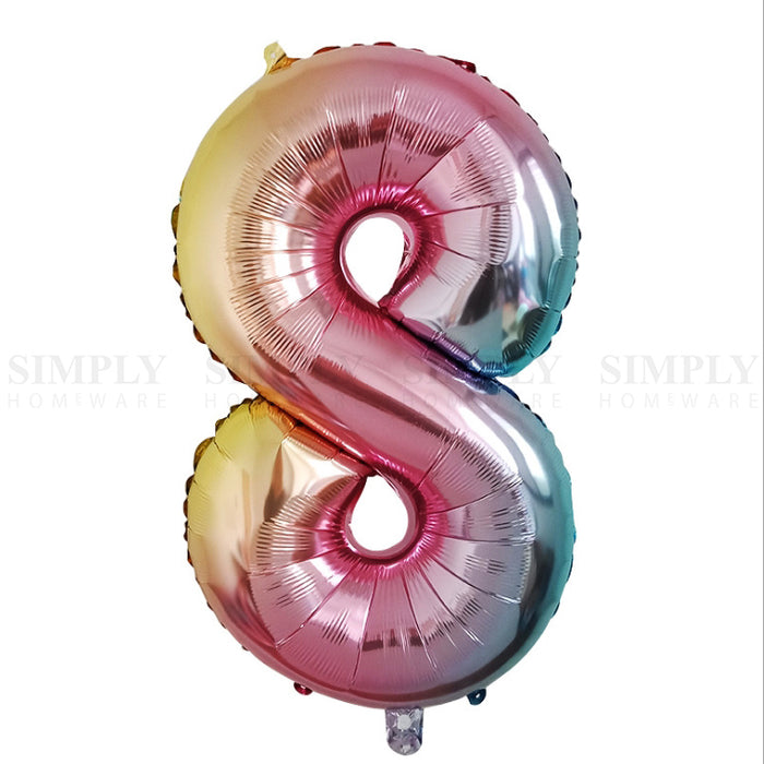 Balloons Numbers Letters Bulk Foil Party Birthday Anniversary Wedding Helium 1 2 - Simply Homeware