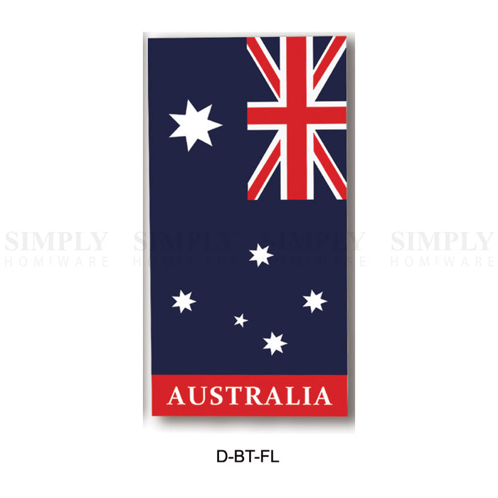 Australian Souvenirs Beach Towels Bath Microfibre Flag Sydney Bulk Aussie Gift - Simply Homeware