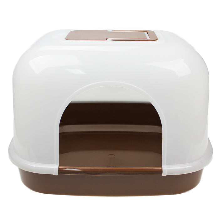 Cat Litter Box Kitty Boxes Large Tray Enclosure Dog Portable Toilet Scoop Spade