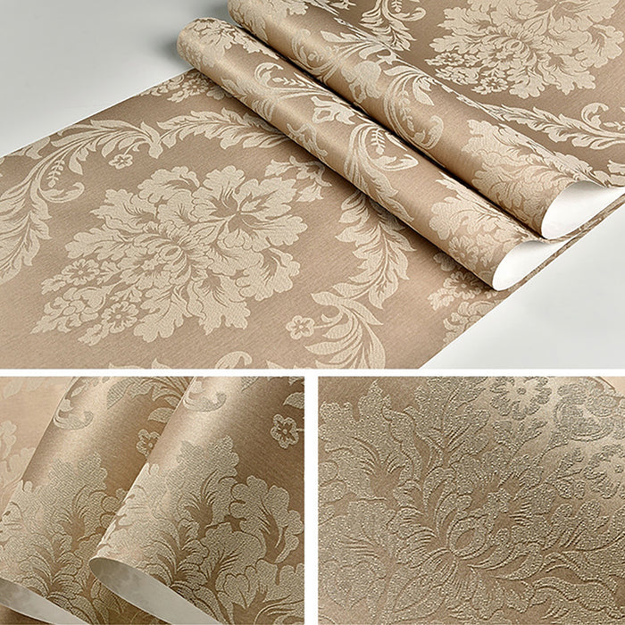 Wasel 3D Luxury Damask Wallpaper Nordic Embossed Texture Paper Roll Bedroom Stic