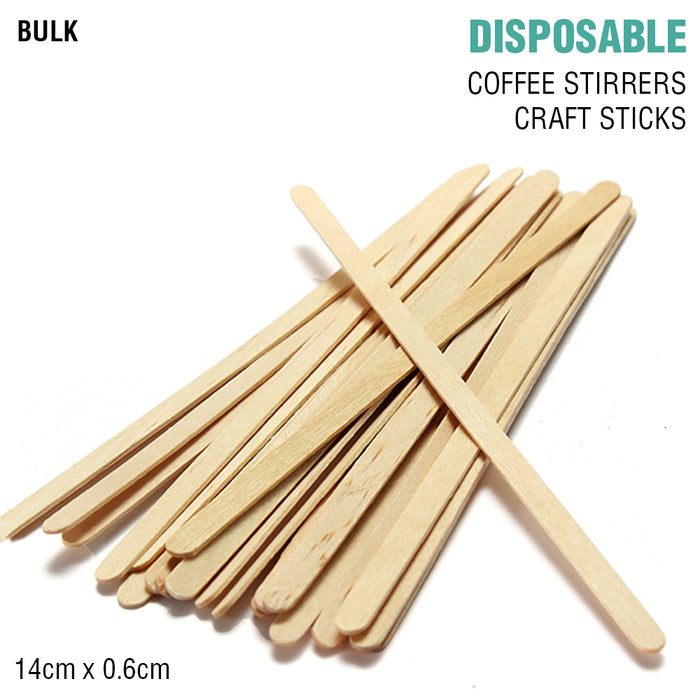 Bulk Coffee Stirrers Wooden Sticks Craft Paddle Pop Food Ice Cream Popsicle 11cm