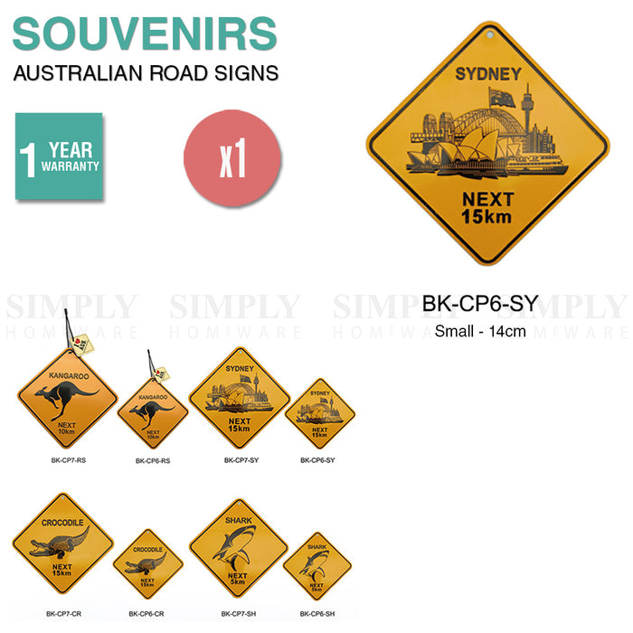Australian Souvenirs Road Signs Sydney Metal Bulk Aussie Gift Sydney Small - Simply Homeware