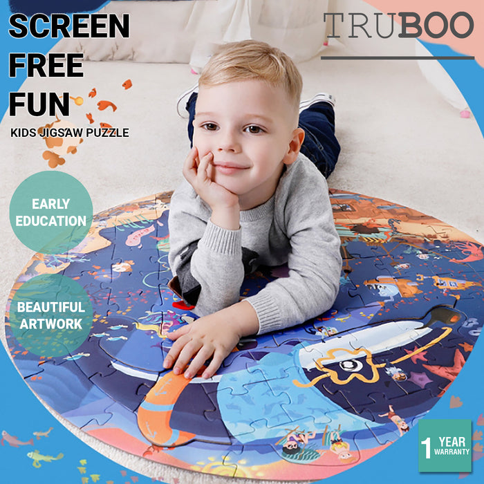 Truboo Kids Jigsaw Puzzle Children DIY Game Educational Toys Age 3+ Wooden