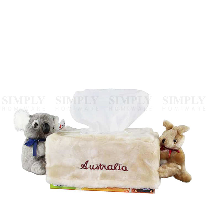 Australian Souvenirs Tissue Box Cover Kangaroo Koala Holder Aussie Gift Car Case