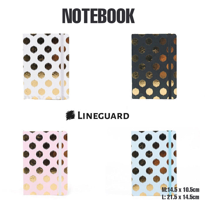Journal Notebook Hardcover Cardboard Grid Diary 96pages Stationery Cute Circle
