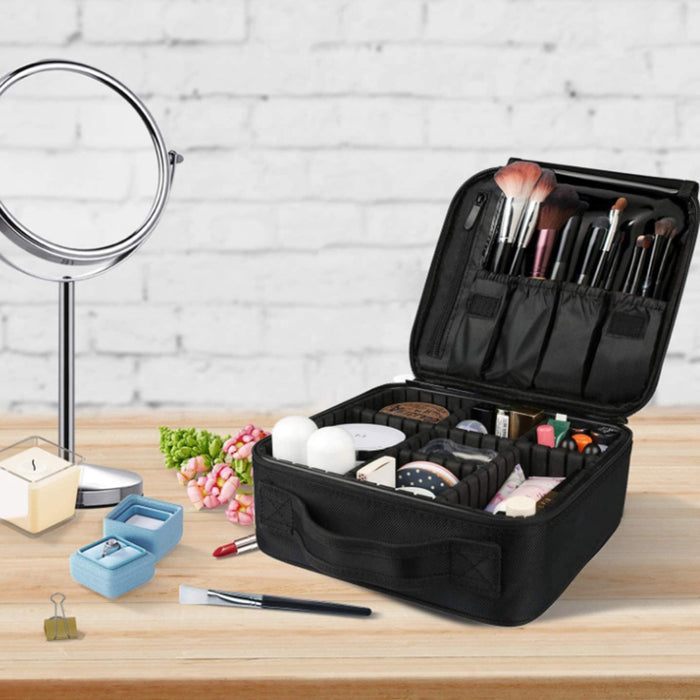 Lebeau Travel Makeup Train Case Cosmetic Train Organizer Portable Artist Storage