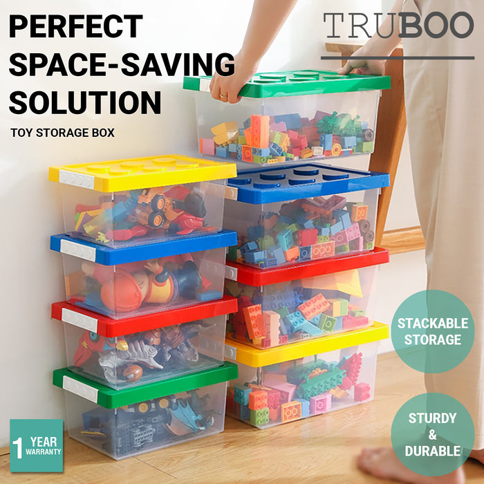 4x Truboo Toy Storage Box Kids Building Blocks Organiser Container For Lego