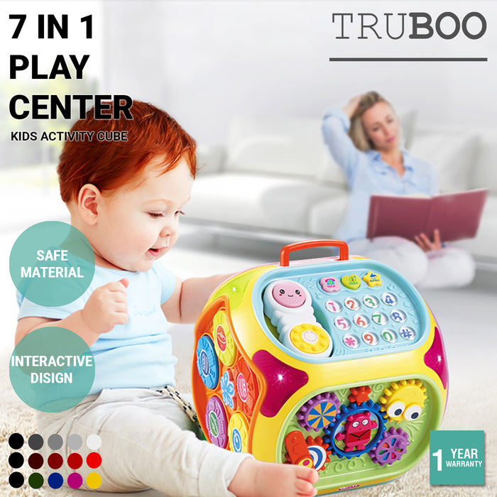 Truboo Kids Activity Cube Toy Baby Early Educational Learning House Play Center