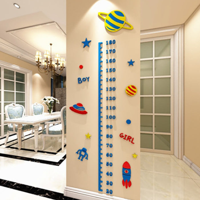Truboo Height Chart Kids Wall Stickers Kids Measure Growth Wall Decals Removable