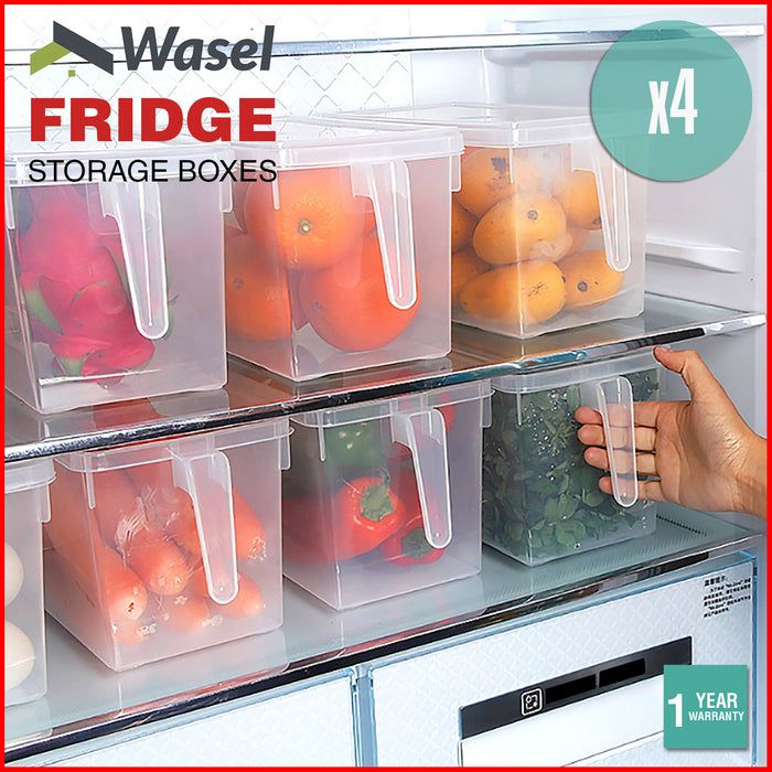 Wasel Refrigerator Storage Box Food Container Kitchen Fridge Organiser Freezer