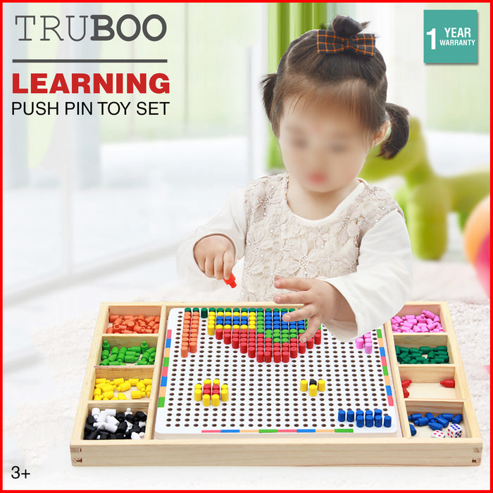 Truboo Kids Peg Board Educational Puzzle Toys Children Creative Early Learning