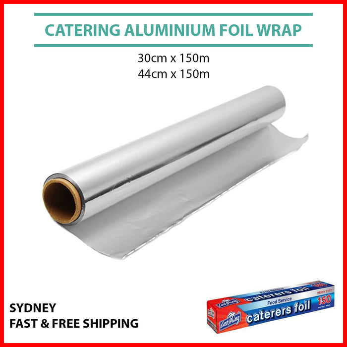 Aluminium Foil Wrap Roll Catering Kitchen Heavy Duty 30cm 44cm x 150m Cast Away
