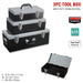 3 Piece Tool Box Set Steel Storage Toolbox Mechanic Chest Organiser Drawer Bin - Simply Homeware