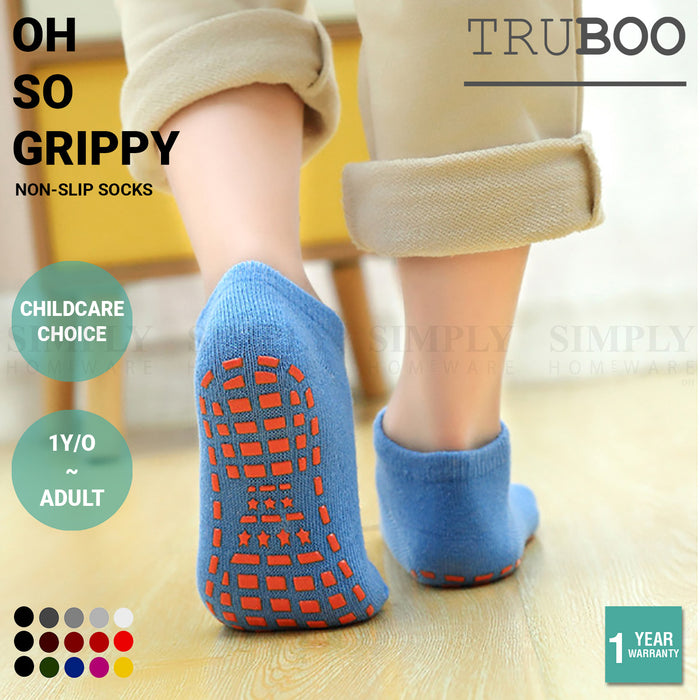 Truboo Kids Socks Non Slip Grip Baby Skid Girl Boy Bulk Trampoline Toddler Pairs