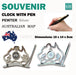 Australian Souvenirs Map Clock Pen Movement Beside Silver Aussie Gift Bulk - Simply Homeware