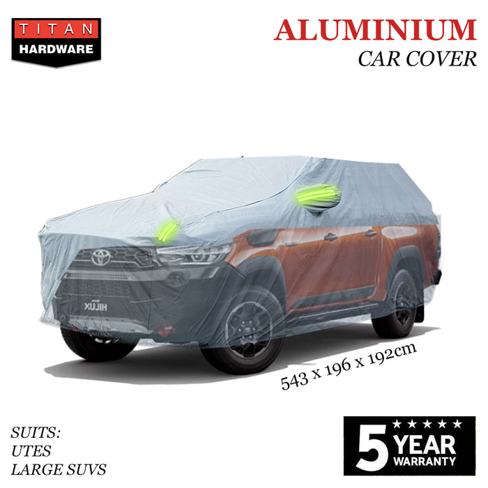 Aluminium Car Cover Ute SUV Lightweight Waterproof Large Dust Hail Universal L
