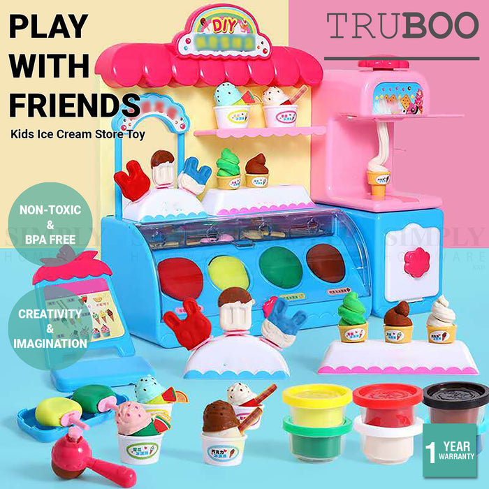 Truboo Kids Modeling Clay Toy Ice Cream Store Toddlers Dentist