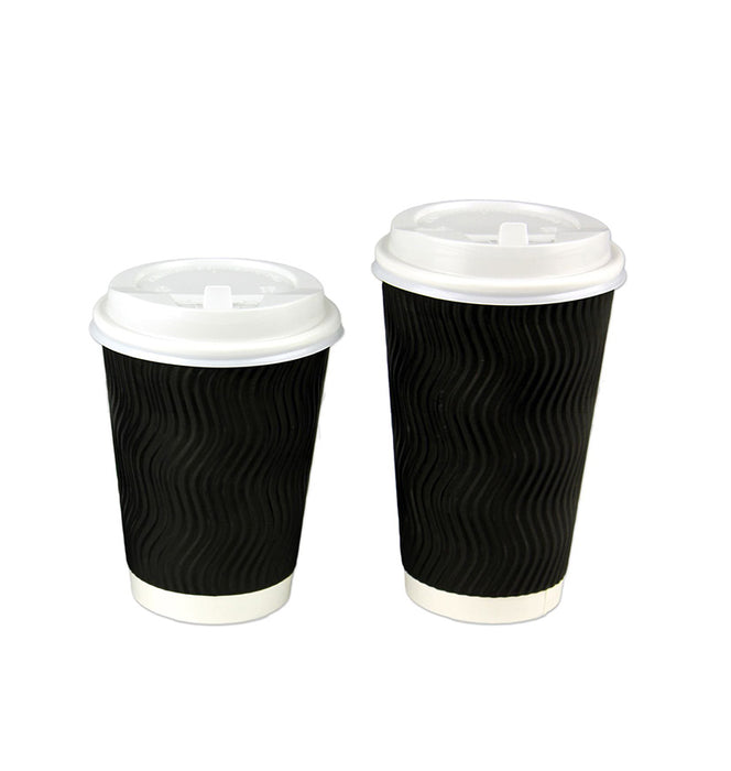 Disposable Coffee Cups 4oz 8oz 12oz 16oz Takeaway Paper Triple Wall Drink Bulk