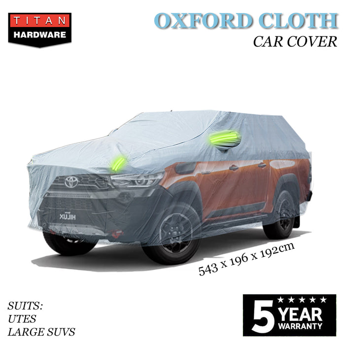 Oxford Cloth Car Cover Ute SUV Lightweight Waterproof Dust Hail Sun Universal L