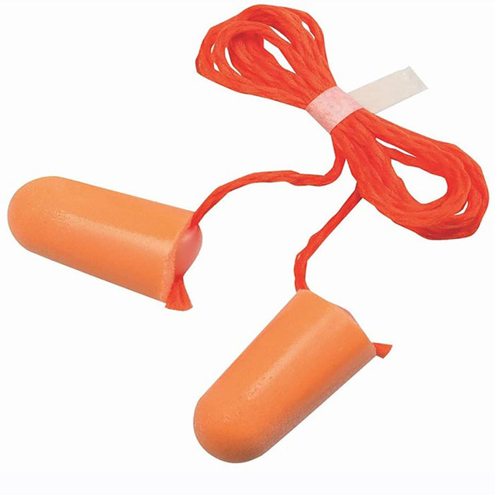 100× 3M 1110 Ear Plugs Disposable Corded Push-ins Foam 31dB Noise Reducer