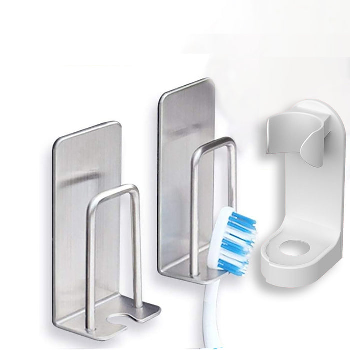 2x Lecluse Toothbrush Holder Bathroom Toothpaste Stand Rack Organizer Electric