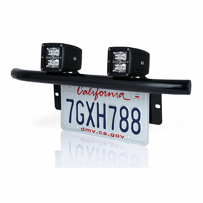 Kartech Bullbar Mounting Bracket Light License Plate Holder Mount Universal LED