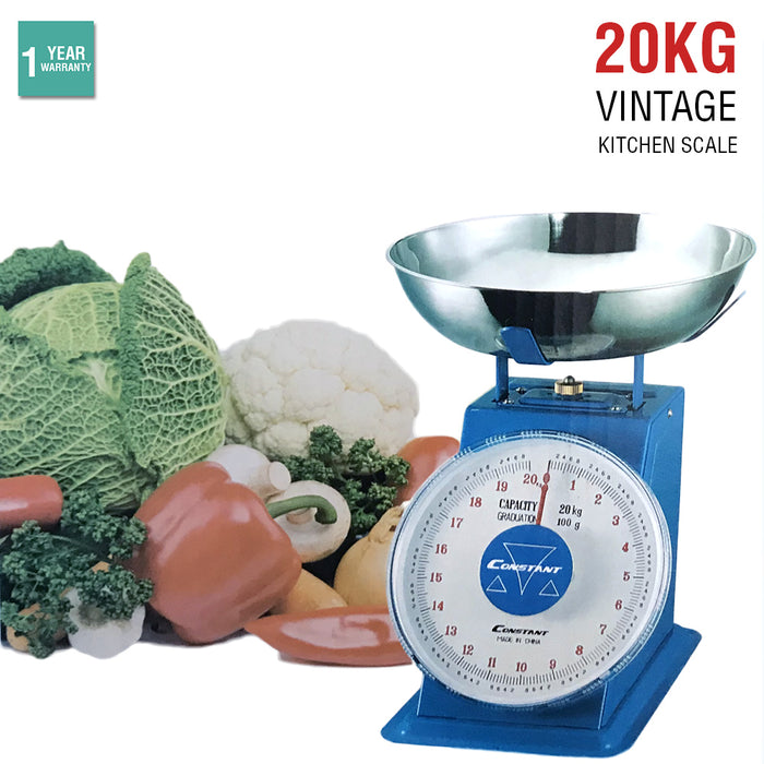 20kg Vintage Kitchen Scales Mechanical Weight Retro Food Postal Scale Fruit Meat