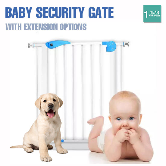 Baby Security Door Gates Child Play Pet Dog Extension Barrier Adjustable Stair