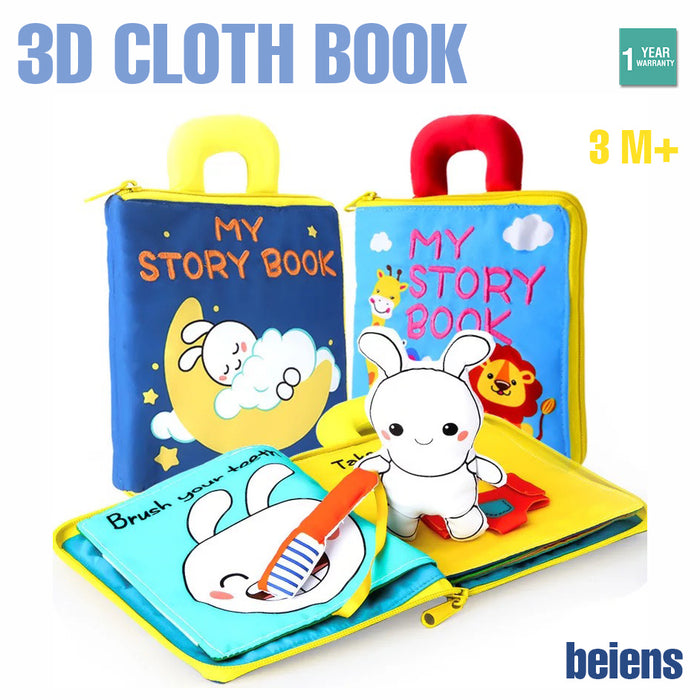 Cloth Book Activity Baby Kids Learning Fabric Shape Travel Toy Wash High Quality
