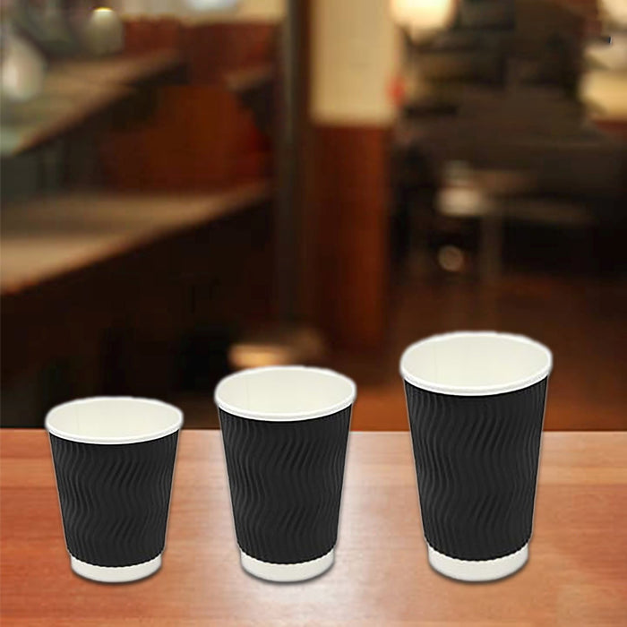 Coffee Cups Disposable Paper 4oz 8oz 12oz 16oz Triple Wall Drink Water Takeaway