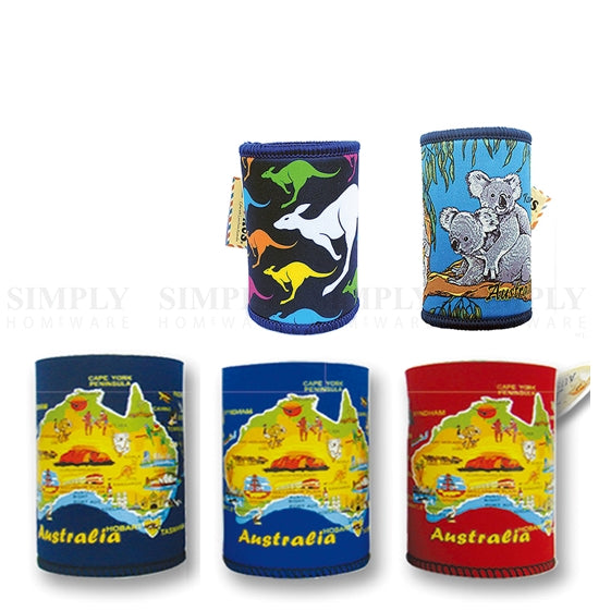 3x Stubby Holder Australian Souvenirs Stubby Can Beer Bottle Drink Cooler Gift