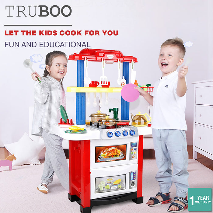 Truboo Kids Kitchen Set Cooking Toys Children Pretend Play Cookware With Music