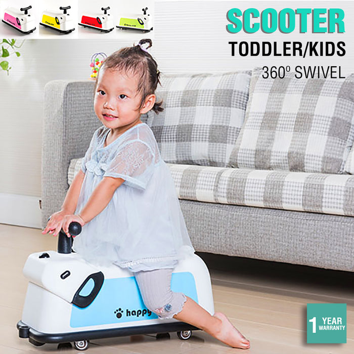 Toddler Scooter 3 Wheel Kids Balance Bike Push Kick Seat Toy Walker Mini Trike