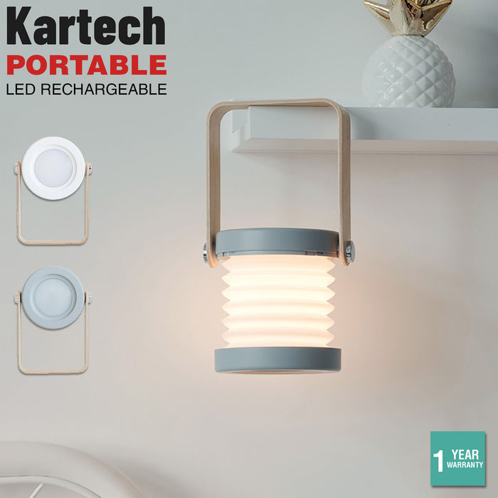 Kartech Portable LED Lamp Lantern Rechargeable Battery Table Touch Reading Campi