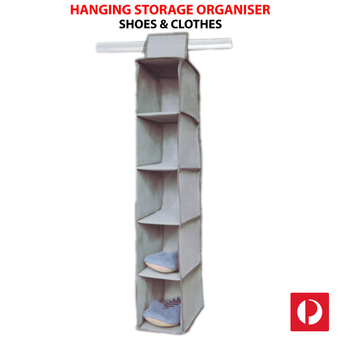 Hanging Shoe Storage Organiser Shelf Cabinet Wardrobe Closet Clothes Hanger