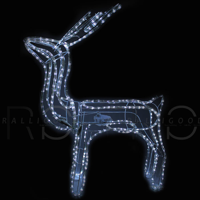 Christmas Xmas Reindeer Motorized Moving Light Large 100cm LED Lights Decoration