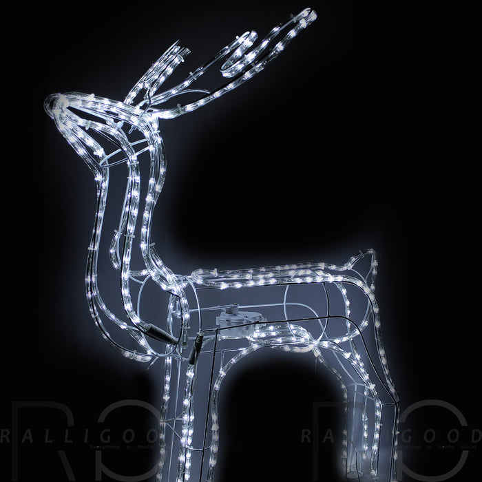 Christmas Xmas Reindeer Motorized Moving Light Large 100cm LED Lights Decoration