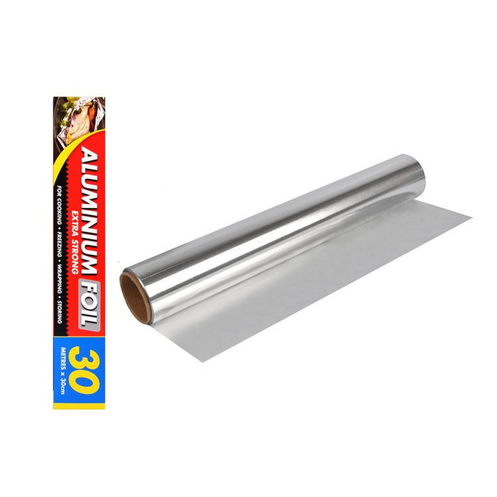 Aluminium Aluminum Foil Roll Kitchen Heavy Duty 30cm 10m 30m Roasting 0.9mm