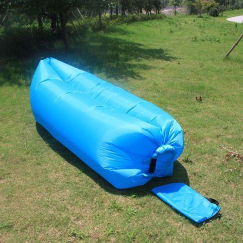 Air Sleeping Bag Lazy Chair Lounge Beach Sofa Bed Inflatable Camping Lounger