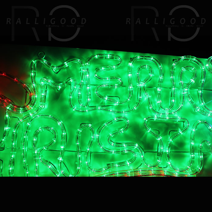 Merry Christmas Xmas Light Sign Large 100cm LED Lights Bright Decoration Indoor