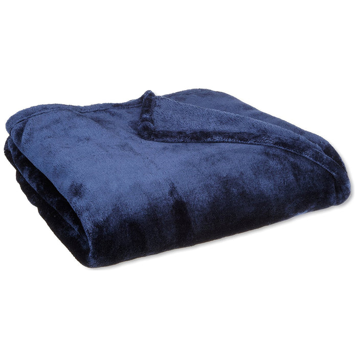 Blanket Throw Rug Fleece Bed Faux Fur Mink Large Plush Red Grey Blue Black Pink
