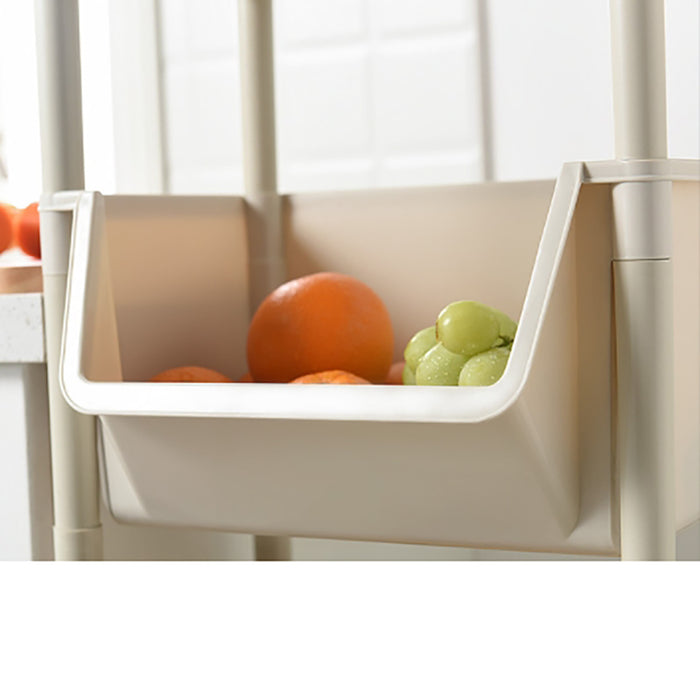 Lecluse Trolley Fruit Vegetable Kitchen Storage Rack Shelf Stand Pantry Trolley