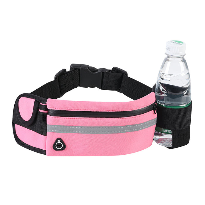 Crocox Waist Pack With Water Bottle Holder Running Belt Waist Bag Outdoor Sport