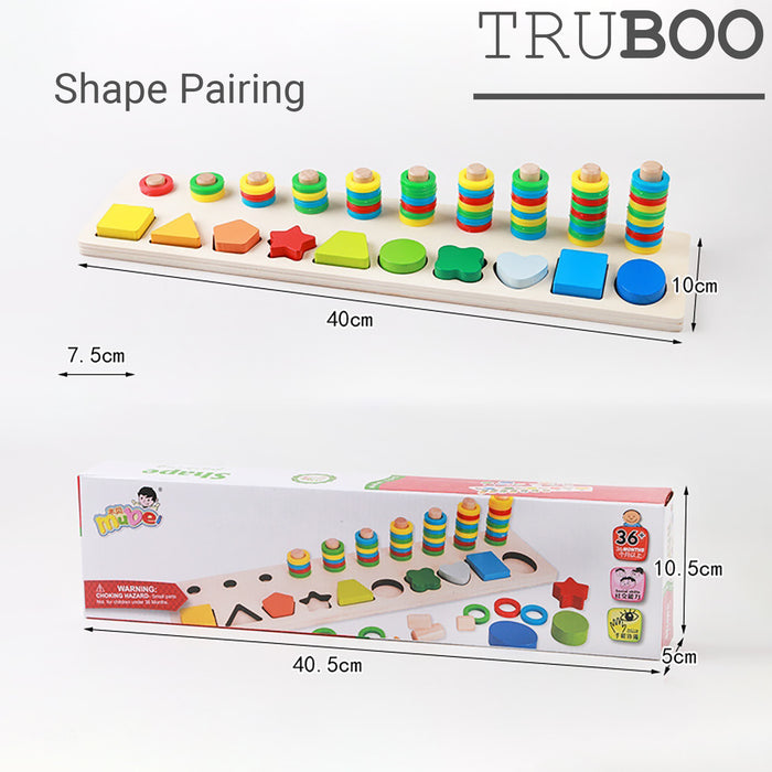 Truboo Digital Shape Pairing Toy Kids Counting Board Children Math Learning