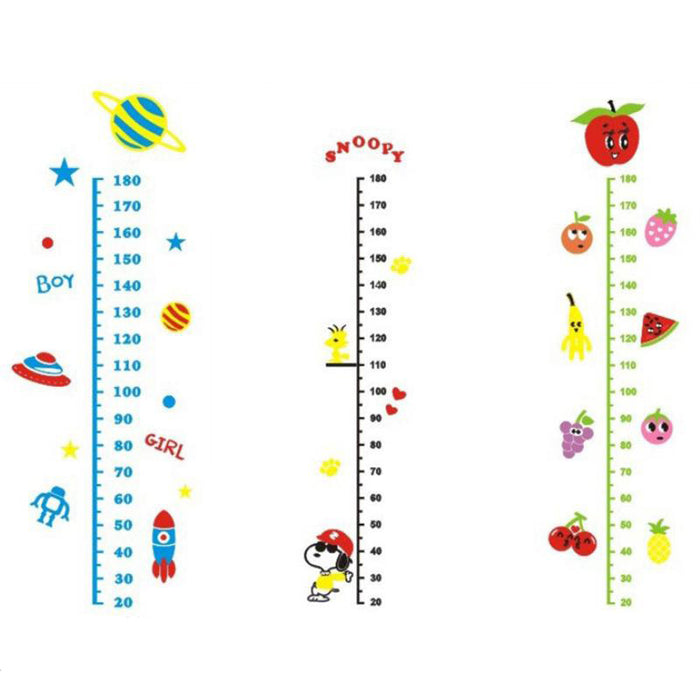 Truboo Height Chart Kids Wall Stickers Kids Measure Growth Wall Decals Removable