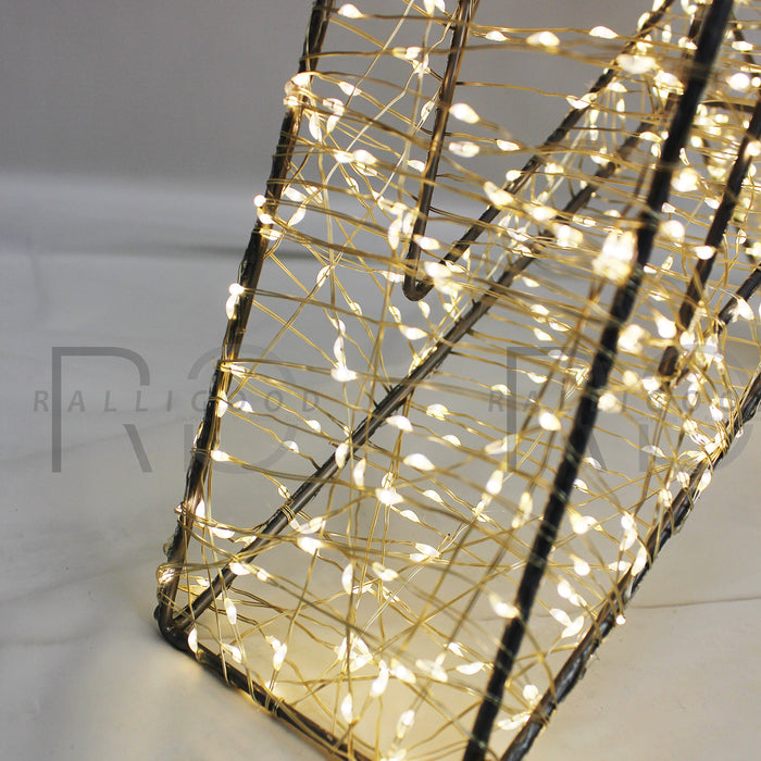 Christmas Star Light 75cm LED Lights Bright Decoration Indoor Warm White Metal