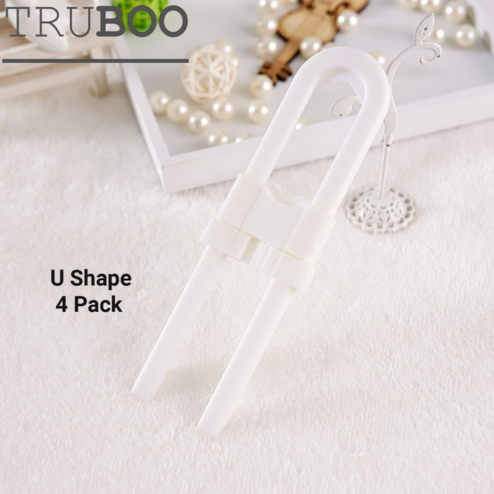 4x Truboo Adhesive Baby Safety Lock Child Kids Security Drawer Fridge Protection
